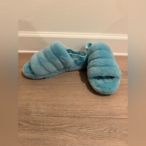 UGG Plush Aqua Slippers